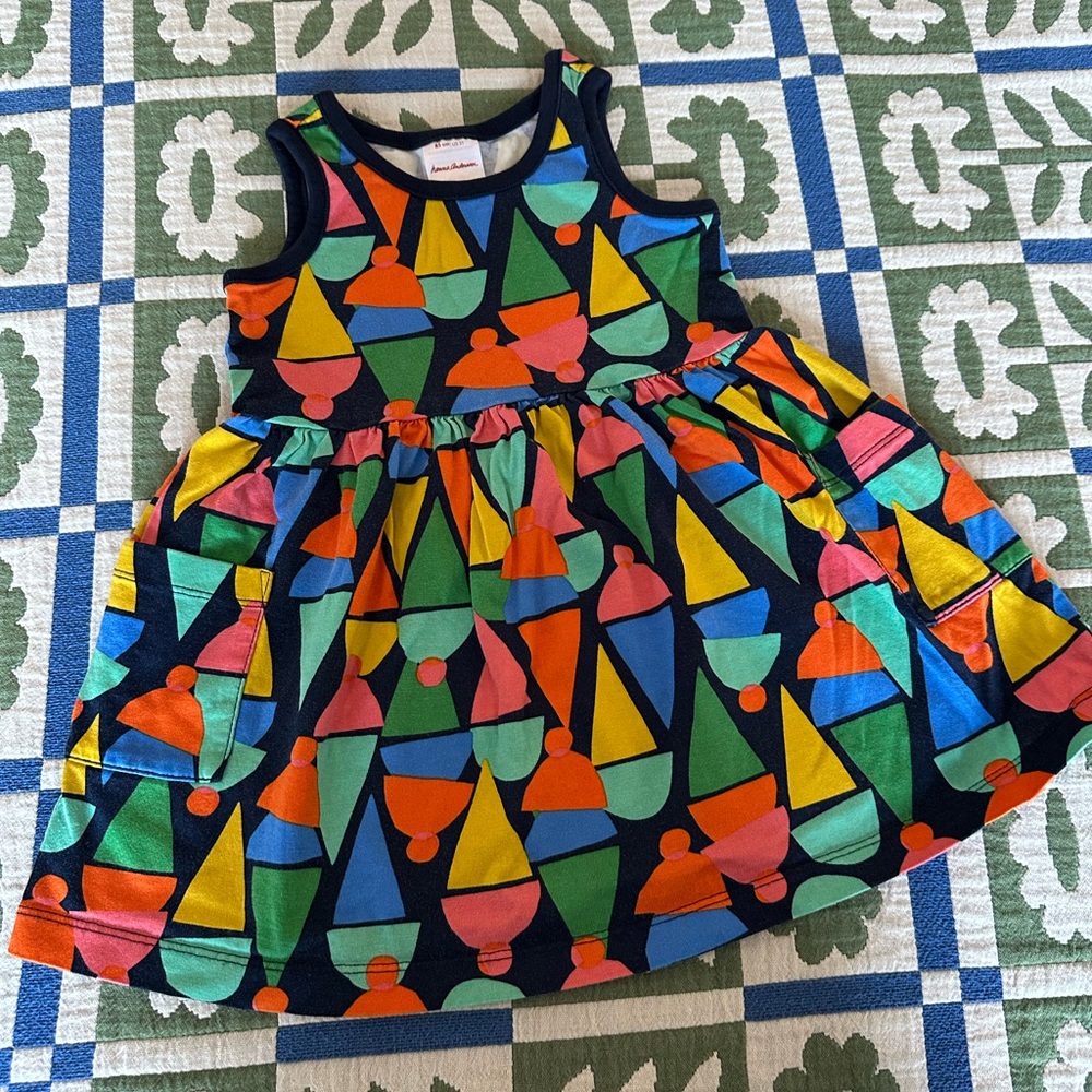 Hanna Tank Dress w Pockets - ice cream